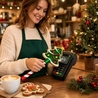 Baguette de paiement par carte de crédit, Baguette magique de paiement de Noël, Lecteur de cartes, Accessoire de paiement pour les fêtes, Accessoire de paiement amusant Père Noël
