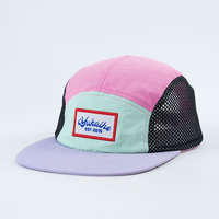 Gorras de Correr de Poliéster Yukaihe de Alta Calidad, Deportivas, con Parche de Logotipo Tejido Personalizado, Transpirables, Ajustables, de 5 Paneles