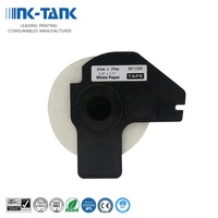 ENCRE-RÉSERVOIR Compatible DK-11209 DK11209 DK 11209 Noir sur Blanc Auto-Adhésif Thermique Étiquette En Papier Rouleau pour Imprimante Brother