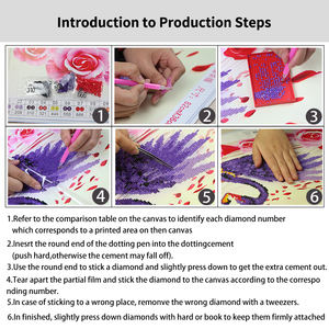 لوحة فنية على حائط الطاووس بتصميم عصري مطرز بالماس 5D من الألماس ، لوحة مرسومة بنقط أنيقة للديكور المنزلي على شكل حيوان - Product Image 5