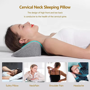 Almohada Cervical LM para Aliviar el Dolor de Cabeza y Cuello, Almohada Ortopédica Ergonómica Suave para un Buen Descanso - Product Image 6