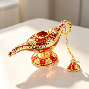 Traditionele souvenirs Europese ornamenten klassieke stijl ambachten woonkamer decoratieve vintage vergulde 3D metalen Aladdin magie - Product Image 5