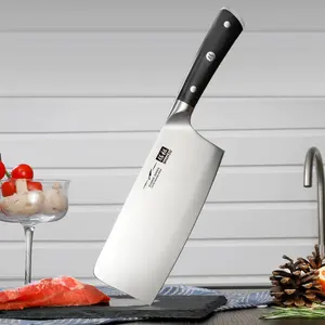 SHAN ZU Couteau de Cuisine Damas 20cm, Couteau de Chef Profesional