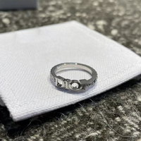 Bague de créateur en cuivre plaqué or avec lettres, pour femme, mode, électroplaquée, sertie de zircons sur le côté, bijou quotidien