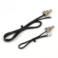FOCUSENS Original Digital impermeable DS18b20 Sensor de temperatura roscado termopozo con tubo de acero inoxidable