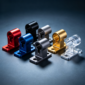 Juego de Bujes de Brochado y Torneado de Aluminio y Acero Inoxidable Mecanizados por CNC, Tuerca Hexagonal Azul Grisácea de Ajuste Preciso TECH-KING - Product Image 1