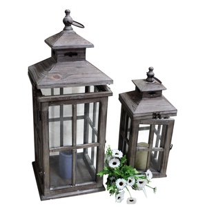 Farol <span class=keywords><strong>de</strong></span> Vela <span class=keywords><strong>de</strong></span> <span class=keywords><strong>Madera</strong></span> Rústico Vintage Luckywind - Product Image 6