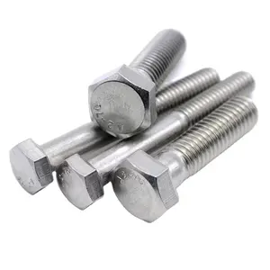 Tornillo hexagonal galvanizado perno y tuerca perno hexagonal rosca completa perno fabricante China sujetadores directos de fábrica