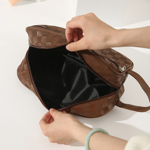 Biểu Tượng Tùy Chỉnh Lưới Da Dây Kéo Pouch Cạo Râu <span class=keywords><strong>Dopp</strong></span> <span class=keywords><strong>Kit</strong></span> Mens Du Lịch Vệ Sinh Cá Nhân Túi PU Kinh Doanh Túi Mỹ Phẩm Cho Người Đàn Ông - Product Image 4