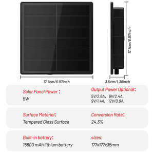 定制低功率 5W 迷你太阳能发电系统，带控制器，使用 18650 锂离子电池，适用于物联网 Lora 安防摄像头和 Wi-Fi 路由器 - Product Image 4