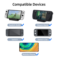 Base de Plástico Negra para Soporte de Exhibición de Steam Deck, Compatible con Lite, OLED, NS2 y Consolas Portátiles