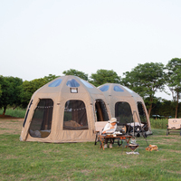 Tente gonflable de camping en plein air Tente à air Safari pour événements et fêtes