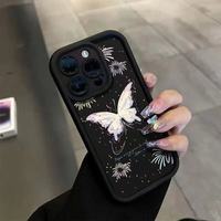 Nouvelle coque de téléphone tendance avec motif papillon, coque arrière antichoc pour iPhone 17 16 15 14 13 12 11 Pro Max Plus