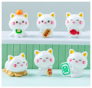 Doll House <strong>Kits</strong> Miniature <strong>fairy</strong> Mini Bath Toys <strong>Garden</strong> Figures Animals Chinese New Year Lucky Cat 3D Aquarium Resin Ornaments - Product Image 5