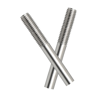 Factory Direct Custom A193 B7 Stud Bolt Partial Thread Carbon Steel Self-Color Threaded Rod 1/2"-13X7" Hex Nut 5-Year Warranty