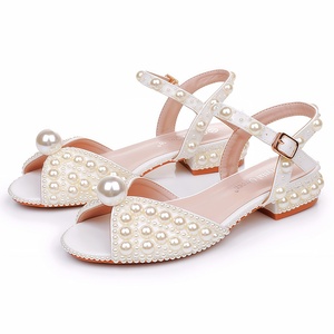 Sandales compensées de luxe pour <span class=keywords><strong>femme</strong></span>, blanches, style mariée, à talon ultra haut, bout ouvert, talon carré, design sexy - Product Image 2