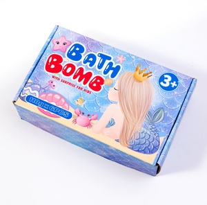 Bombes de bain en vrac à marque privée, biologiques, à coquille, riches en bulles, aux huiles essentielles naturelles, coffret cadeau pour enfants avec jouets à l'intérieur - Product Image 6