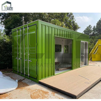 Café-restaurant modulaire préfabriqué portable de conception moderne, conteneur d'expédition pop-up