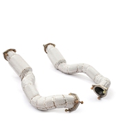 MPER pour Porsche 718 GT4 RS T304 Downpipe en acier inoxydable avec bouclier thermique, mise à niveau turbo, son sportif