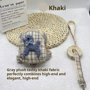 Usine En Gros Halter Harnais Petit chat Pet Harnais Laisse Ensemble Chien Sac À Dos Harnais Sac À Dos Pet Sac À Dos pour chat et Petit Chien - Product Image 3