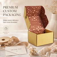 Boîte d'expédition personnalisée en kraft écologique, alliant impression couleur et fabrication en gros pour les produits cadeaux
