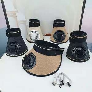 Gorra con Visera y Ventilador USB Recargable de Velocidad Ajustable, Protección Solar, Novedad 2025, para Actividades al Aire Libre, para Hombre y Mujer - Product Image 1