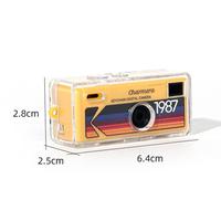 Étui de protection en cristal transparent avec sangle pour Kodak Charmera 1987, housse transparente antichoc
