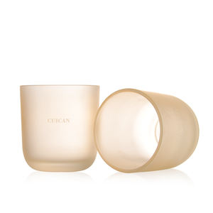 Tùy Chỉnh Màu Sắc 14Oz Rỗng Vòng Dưới Nến Thủy Tinh Jar Nến Thủy Tinh Chủ Sở Hữu Cho Trang Trí Nội Thất Với Nắp Tre - Product Image 3