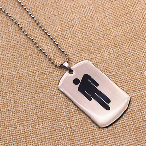 High Polished Silver-Plated Antique Feng Shui Custom Zinc Alloy <strong>Dog</strong> Tag with Deep Etched <strong>Name</strong> and Number - Product Image 3