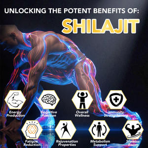Cápsulas de Shilajit Extra Forte Hatmanlabs Suplemento Energético Atacado <span class=keywords><strong>10</strong></span>:<span class=keywords><strong>1</strong></span> Extrato de Resina de Shilajit Puro do Himalaia - Product Image 6