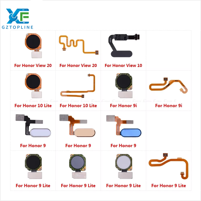 Original Home Button Flex P8 P9 P10 P20 P30 P40 Pro Lite Fingerprintes Sensor for huawei