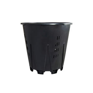 Pot rond professionnel de 25 L pour la culture des myrtilles en serre, avec <span class=keywords><strong>pieds</strong></span> de 30 mm de hauteur et fentes de support pour tuyaux d'irrigation - Product Image 1