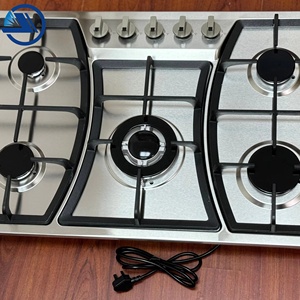 Factory Wholesale Built-In Outdoor Electric <strong>Gas</strong> Portable Hob Cooktop 5 Burner Stainless Steel Panel RV Use <strong>Cooker</strong> - Product Image 1