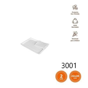 Disposable Paper Trays 22x28 Cm Eco Friendly Recyclable For Parties - Product Image 3