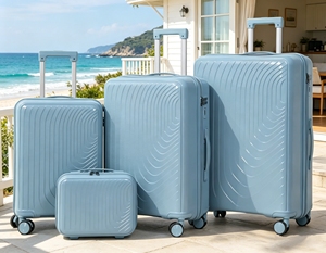 Factory Price Wholesale Elegant Modern PP Trolley Luggage Sets Zipper Lock Light-weighted Durable <strong>Suitcase</strong> With Silent Wheels - Product Image 1