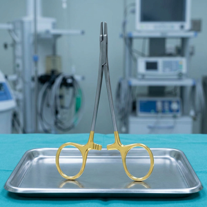 Porte-aiguille Ryder 13 cm en acier inoxydable, forceps à pince pour chirurgie générale, instrument manuel certifié CE Classe I - Product Image 4