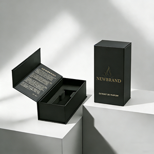 Custom Perfume Packaging <b>Box</b> Featuring <b>Book</b> Style Magnetic Closure with Embossed Logo,Perfect for Luxury Gift Sets - Product Image 2