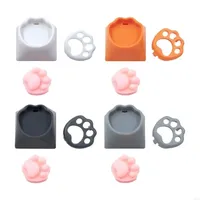 Custom Cute Silicone Cat Paw Claw Artisan Keycaps for Mechanical Keyboards Soft 3d Design DIY Customizable Oem Bulk