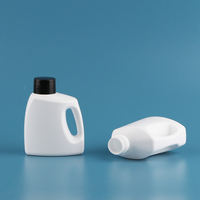 Mini bouteilles de détergent à lessive recyclable 100 ml en HDPE blanc pour détergent liquide et assouplissant