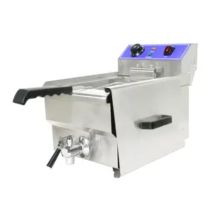 Toptan fransız kızartması fritöz 13L restoran aperatif makinesi ticari elektrikli kızartma makinesi fritöz
