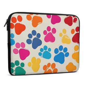 Smeta Nhà Máy Tùy Chỉnh <span class=keywords><strong>Neoprene</strong></span> Đầy Màu Sắc Dog Paw Máy Tính Xách Tay Tay Áo 13Inch Máy Tính Xách Tay Trường Hợp Siêu Mỏng Trọng Lượng Nhẹ Máy Tính Xách Tay Bảo Vệ Trường Hợp - Product Image 3