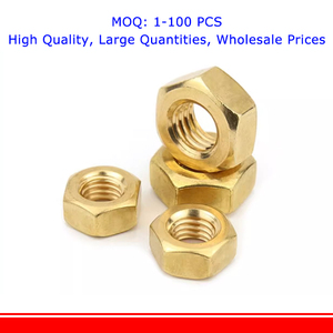 Din934 M1.4 M1.6 M2 M2.5 M3 M4 M5 M6 M8 M10 M14 M16 M18 M20 M22 M24 rắn H62 đồng thau Hex nut hình lục giác chất lượng cao - Product Image 3