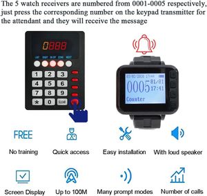 Hệ Thống Phục Vụ Nhà Bếp Chất Lượng Tốt Với Đồng Hồ Với Bàn Phím Gọi 999 Người Và Nút Gọi Bền Thương Hiệu Koqi - Product Image 3