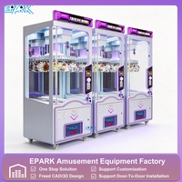 Lucky Coin Operated Game Claw Machine Clip Prize Machine Arcade Toy Vending Machine Amusement Park