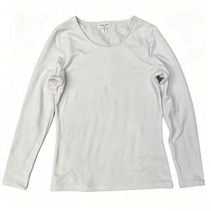 Auf Lager Damen Einfarbiges Casual Thermo-Langarmshirt mit Rundhalsausschnitt Slim Fit Warmes Unterhemd für Herbst Winter Tägliches Tragen - Product Image 4