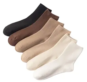 Sıcak satış yüksek kaliteli katı pamuk çorap erkekler günlük giyim nefes özel çoraplar