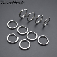 Bonne qualité laiton métal or argent plaqué à la mode forme ronde en gros Fine boucle d'oreille fermoirs pour femmes hommes bijoux bricolage fabrication