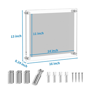 Rõ Ràng <span class=keywords><strong>Acrylic</strong></span> Khung Hình Cho Tường Hiện Đại Không Khung Hình Ảnh Lucite Trong Suốt Hình Khối Vuông Nổi Treo Khung Ảnh - Product Image 6
