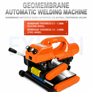เครื่องเชื่อมจีโอเมมเบรนอัตโนมัติ220โวลต์แผ่นพีวีซีกันน้ำแผ่นกระดาน HDPE แทร็กคู่แบบร้อนละลายปีนเขา เครื่องเชื่อม Geomembrane อั - Product Image 5
