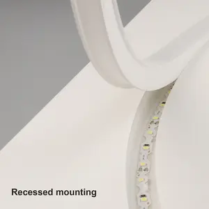 DIY חדש דור מופרד ניאון אור סיליקון led להגמיש ניאון אור צינור כיסוי ניאון סימן עבור 15mm led רצועת
